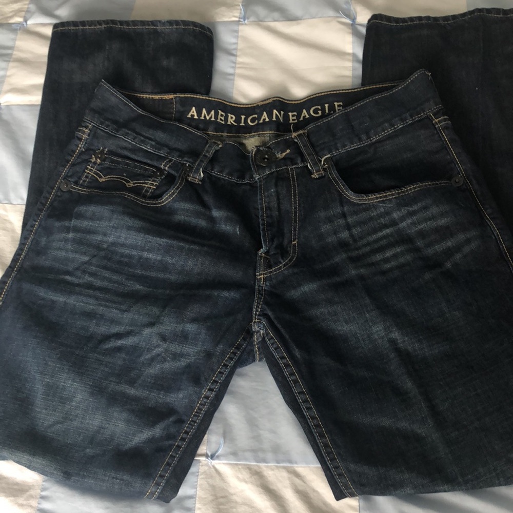 American Eagle Low Rise Boot Button Pockets, 32x32 - Picture 3 of 6